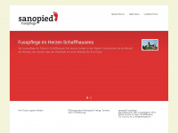 sanopied.ch Webseite Vorschau