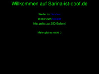 sarina-ist-doof.de Webseite Vorschau