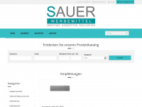 sauer-werbemittel.de Webseite Vorschau