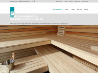 saunabau.ch Webseite Vorschau