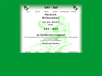 sav-ball.de Webseite Vorschau