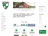 sav-fussball.de Webseite Vorschau