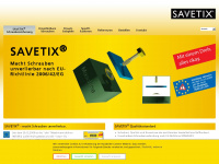 savetix.de Webseite Vorschau