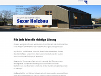 saxer-holzbau.ch Webseite Vorschau