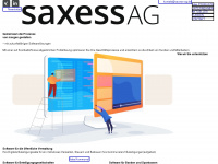 saxess-ag.de Webseite Vorschau