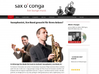 saxoconga.ch Webseite Vorschau