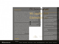 saxoaurum.de Webseite Vorschau