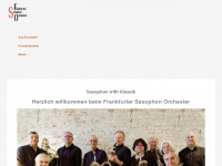 saxophon-orchester.de Webseite Vorschau