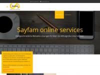sayfam.de Webseite Vorschau