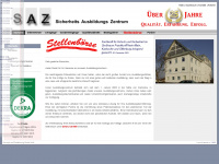 saz-sicherheitsschule.de Webseite Vorschau