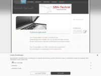 sba-technik.de Webseite Vorschau