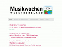 musikwochen-weserbergland.de Webseite Vorschau