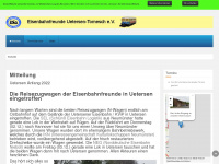 eisenbahnfreunde-uetersen.de Webseite Vorschau