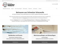 schafwolle.ch Webseite Vorschau