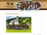 scharfschuetzenkompanie-wildschoenau.at Webseite Vorschau