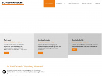 scheffknecht-kran.at Webseite Vorschau
