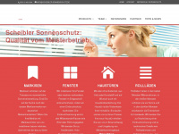 scheibler-sonnenschutz.de Webseite Vorschau