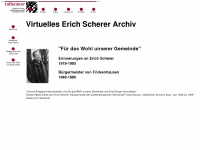 scherer-archiv.de Webseite Vorschau