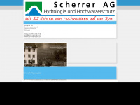 scherrer-hydrol.ch Webseite Vorschau