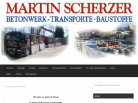 scherzer-beton-trans.at Webseite Vorschau