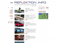 reflektion.info Webseite Vorschau