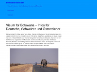 botswana-botschaft.de Webseite Vorschau