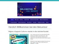belcantos.ch Webseite Vorschau