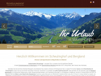 scheulinghof.at Webseite Vorschau