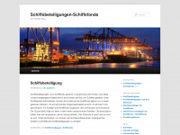 schiffsbeteiligungen-schiffsfonds.de Webseite Vorschau