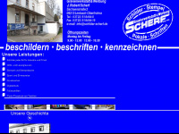 schilder-scherf.de Webseite Vorschau