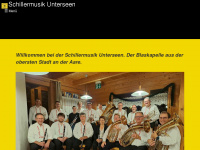 schillermusik.ch Webseite Vorschau
