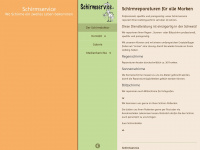 schirmservice.ch Webseite Vorschau
