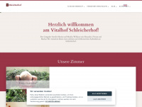 schleicherhof.at Webseite Vorschau
