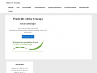 schmerztherapie-dr-krauspe.de Webseite Vorschau