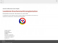 leukaemie-kmt.de Webseite Vorschau