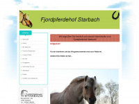 fjordpferdehof-starbach.de Webseite Vorschau