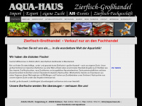 aqua-haus.de Webseite Vorschau