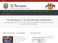 wuermesia.de Webseite Vorschau