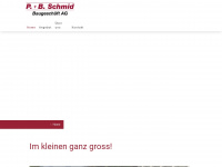 schmid-bau.ch Webseite Vorschau