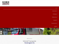 schmid-transporte.ch Webseite Vorschau