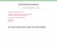 schmiede-schwabach.de Webseite Vorschau