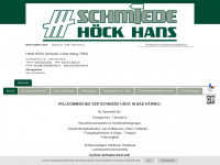 schmiede-hoeck.at Webseite Vorschau