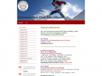 schneeschuhclub.ch Webseite Vorschau