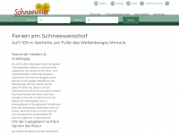 schneeweisshof.at Webseite Vorschau