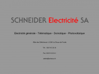 schneider-electricitesa.ch Webseite Vorschau