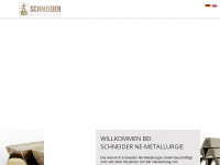 schneider-ne-metallurgie.de Webseite Vorschau