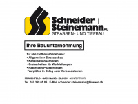 schneider-steinemann-strassenbau.ch Webseite Vorschau