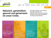 schoen-gesund.ch Webseite Vorschau