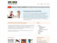schoenfeld-tennisservice.de Webseite Vorschau