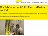 schoenholzer-elektro.ch Webseite Vorschau